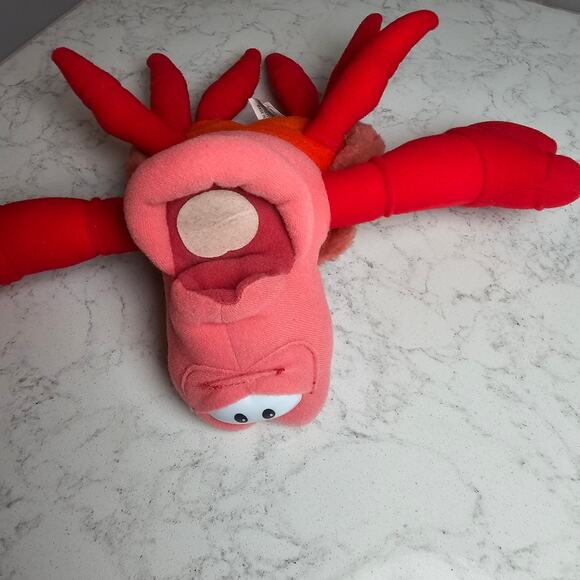Disney The Little Mermaid Sebastian Crab Plush Small 10” Stuffed Animal Plush - Picture 3 of 9
